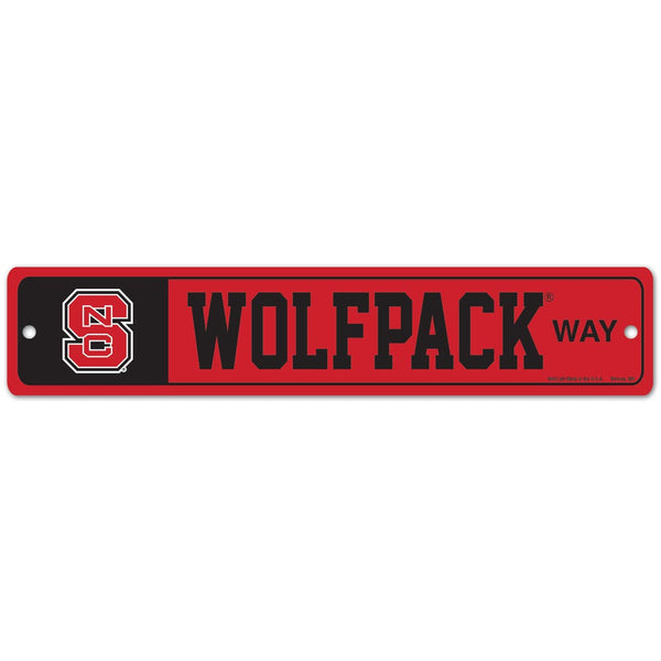 NC State Wolfpack Street / Zone Sign 3.75" x 19"
