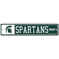 Wholesale-Michigan State Spartans Street / Zone Sign 3.75" X 19"