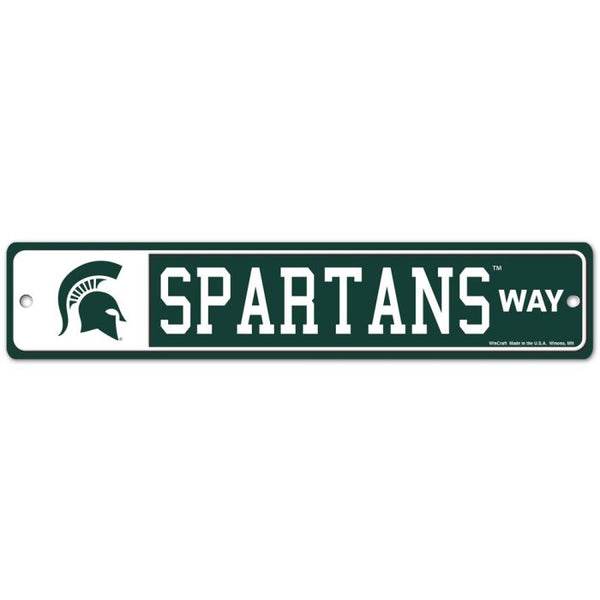 Wholesale-Michigan State Spartans Street / Zone Sign 3.75" X 19"