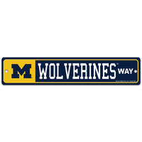 Michigan Wolverines Street / Zone Sign 3.75" X 19"