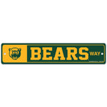 Baylor Bears Street / Zone Sign 3.75" x 19"