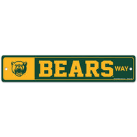 Baylor Bears Street / Zone Sign 3.75" x 19"