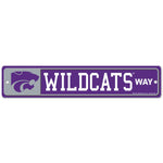 Kansas State Wildcats Street / Zone Sign 3.75" X 19"
