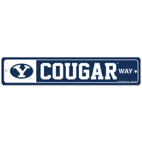 Brigham Young Cougars Street / Zone Sign 3.75" x 19"