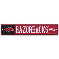 Arkansas Razorbacks Street / Zone Sign 3.75" x 19"