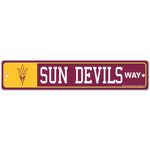 Arizona State Sun Devils Street / Zone Sign 3.75" X 19"
