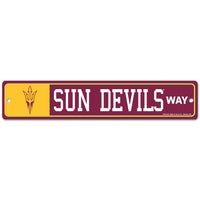 Arizona State Sun Devils Street / Zone Sign 3.75" X 19"