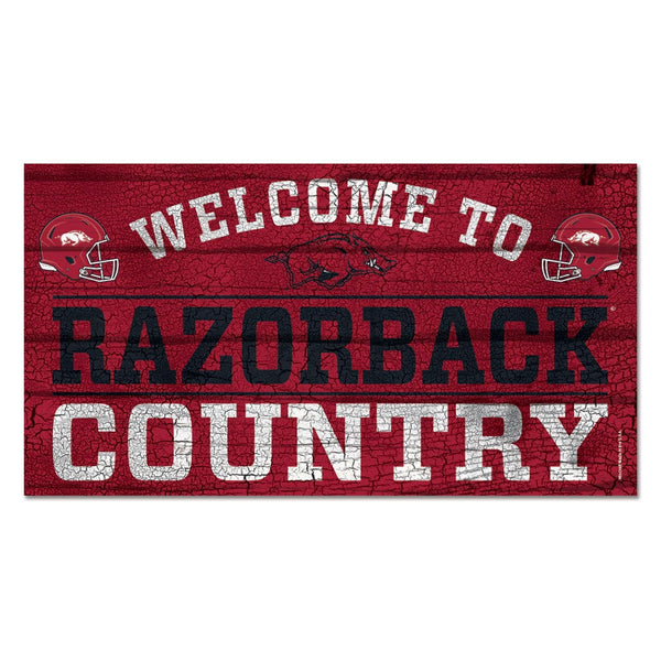 Arkansas Razorbacks Wood Sign 13"x24" 1/4" thick
