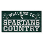 Wholesale-Michigan State Spartans Wood Sign 13"x24" 1/4" thick