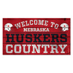 Wholesale-Nebraska Cornhuskers Wood Sign 13"x24" 1/4" thick