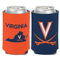 Virginia Cavaliers STATE SHAPE Can Cooler 12 oz.
