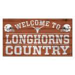 Texas Longhorns Wood Sign 13"x24" 1/4" thick