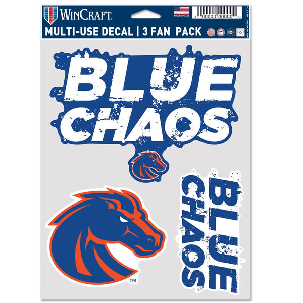 Boise State Broncos BLUE CHAOS Multi Use 3 FAN PACK
