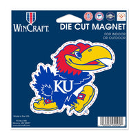 Kansas Jayhawks Die Cut Magnet 4.5" x 6"