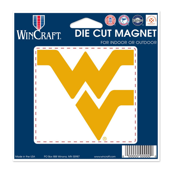 West Virginia Mountaineers Die Cut Magnet 4.5" x 6"