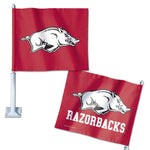 Arkansas Razorbacks Car Flag 11.75" x 14"