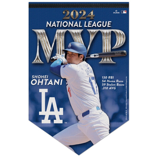 Los Angeles Dodgers Premium Felt Banner 17" x  26" Shohei Ohtani