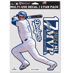 Los Angeles Dodgers PLAYERS CHOICE DIAMOND CLUB(R) Multi Use 3 Fan Pack Shohei Ohtani
