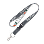 Miami Hurricanes Lanyard w/detachable buckle 1"