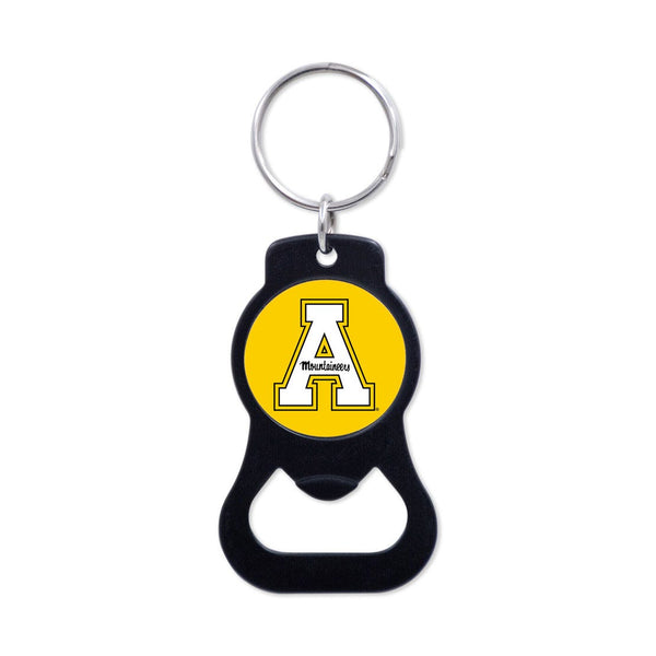 Appalachian State Mountaineers Black Bottle Opener Key Ring