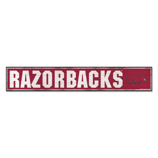 Arkansas Razorbacks Wood Sign 6"x36" 3/8" thick