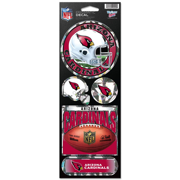 Arizona Cardinals Prismatic Decal 4" x 11"