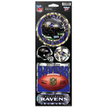 Baltimore Ravens Prismatic Decal 4" x 11"