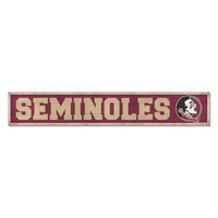 Wholesale-Florida State Seminoles Wood Sign 6"x36" 3/8" thick