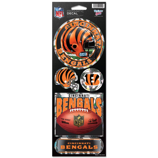 Cincinnati Bengals Prismatic Decal 4" x 11"