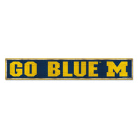 Michigan Wolverines Wood Sign 6"x36" 3/8" thick