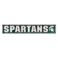 Wholesale-Michigan State Spartans Wood Sign 6"x36" 3/8" thick