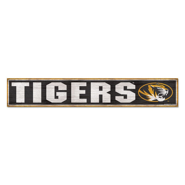 Missouri Tigers Wood Sign 6"x36" 3/8" thick
