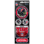 Houston Texans Prismatic Decal 4" x 11"
