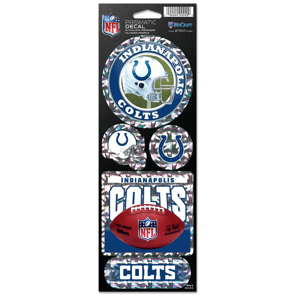 Indianapolis Colts Prismatic Decal 4" x 11"