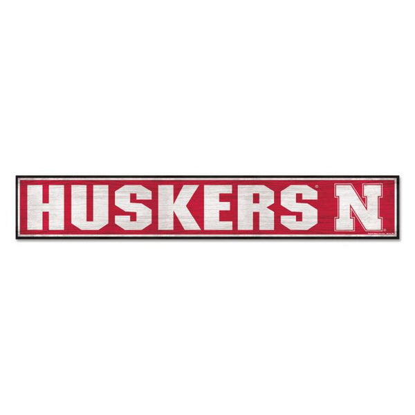 Wholesale-Nebraska Cornhuskers Wood Sign 6"x36" 3/8" thick