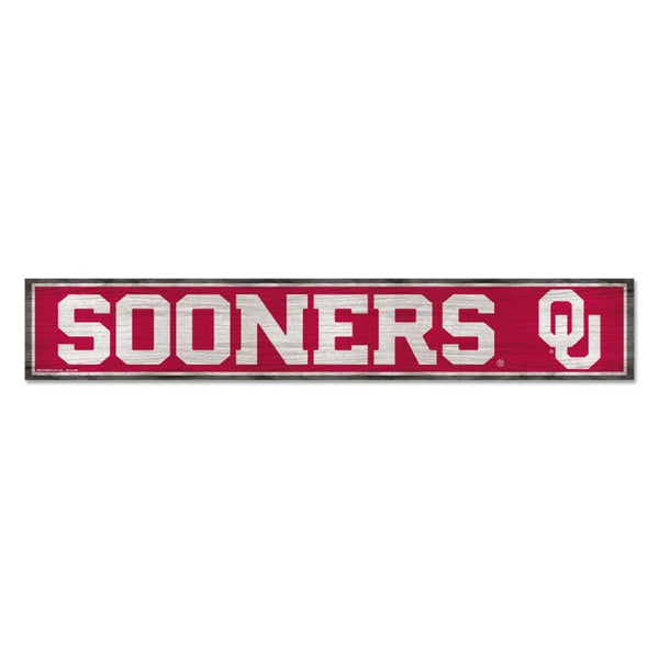 Wholesale-Oklahoma Sooners Wood Sign 6"x36" 3/8" thick