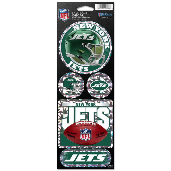 New York Jets Prismatic Decal 4" x 11"
