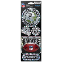 Las Vegas Raiders Prismatic Decal 4" x 11"