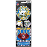Los Angeles Chargers Prismatic Decal 4" x 11"