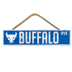 Buffalo Bulls Wood Sign-with Rope 4" x 17"