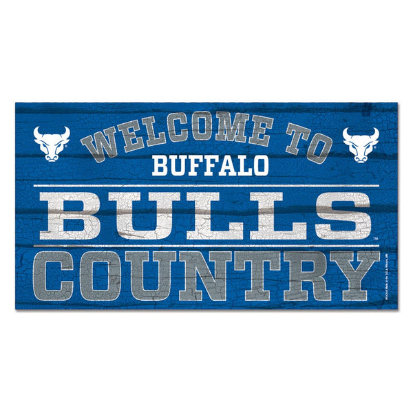 Buffalo Bulls Wood Sign 13"x24" 1/4" thick