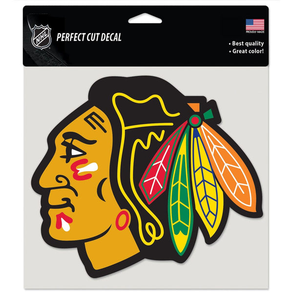 Chicago Blackhawks Perfect Cut Color Decal 8" x 8"
