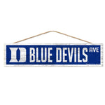 Wholesale-Duke Blue Devils Wood Sign-with Rope 4" x 17"