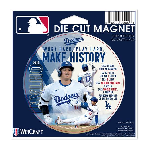 Los Angeles Dodgers Die Cut Magnet 4.5" x 6" Shohei Ohtani