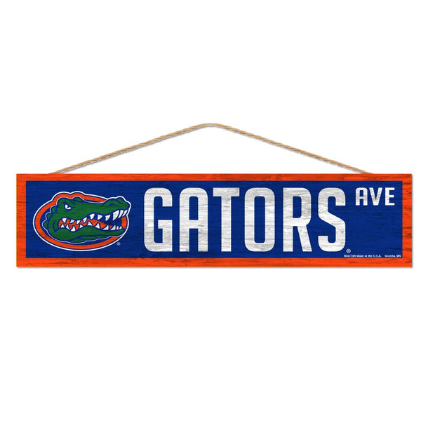 Florida Gators Wood Sign-with Rope 4" x 17"