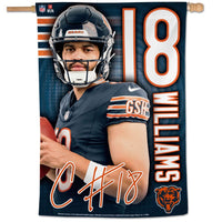 Chicago Bears Vertical Flag 28" x 40" Caleb Williams