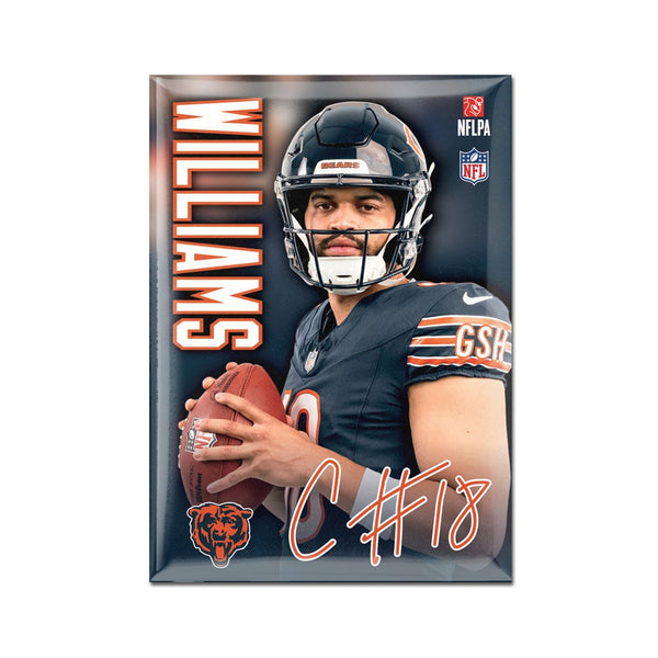 Chicago Bears Metal Magnet 2.5" x 3.5" Caleb Williams