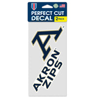 Akron Zips Perfect Cut Decal One 4"x8" Decal