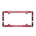 Wholesale-Wisconsin Badgers Lic Plate Frame Full Color