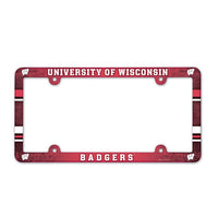 Wholesale-Wisconsin Badgers Lic Plate Frame Full Color